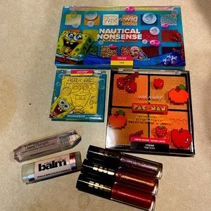Limited Edition Wet n Wild Sponge Bob eye palette; PacMan blush palette; Pat McG